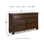 Danabrin Twin Panel Bed, Dresser and Nightstand - Image 11