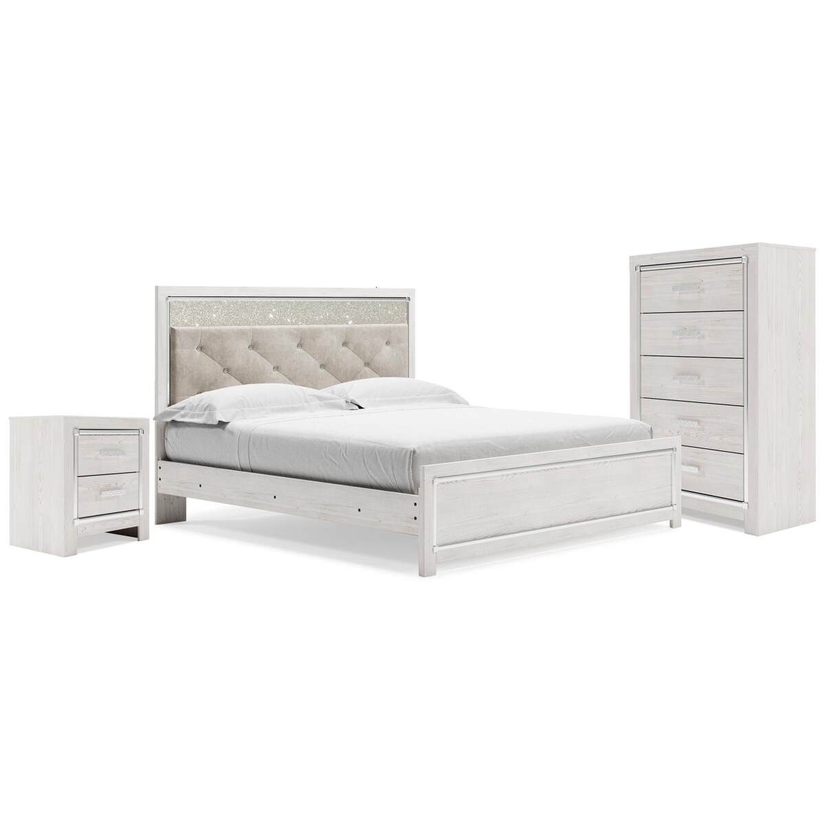 8910d8a77862cd72cdab4f3f17e49ddd Altyra King Panel Bed, Chest and 2 Nightstands - Image 1