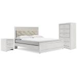 Altyra King Panel Bed, Chest and 2 Nightstands