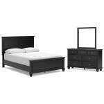 Lanolee Queen Panel Bed, Dresser and Mirror