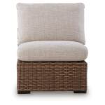 Dolan Creek Outdoor Armless Chair with Cushion - Image 4