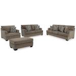 Stonemeade Sofa, Loveseat, Oversized Chair and Ottoman