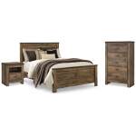 Trinell Queen Panel Bed, Chest and 2 Nightstands - Image 2