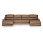 DeepWakes 4-Piece Reclining Sectional with Double Chaise