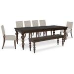 Veramond Dining Table, 6 Chairs and Bench - Image 2
