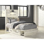 Cambeck Twin Panel Bed with 4 Storage Drawers
