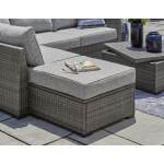 Petal Road Outdoor Loveseat Sectional/Ottoman/Table Set (Set of 4) - Image 8
