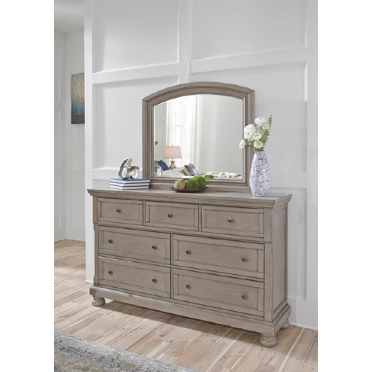 8b121a531b6c146cbe3de113083a3fc0 Lettner Dresser and Mirror - Image 1