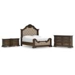 Maylee King Upholstered Bed, Dresser and 2 Nightstands