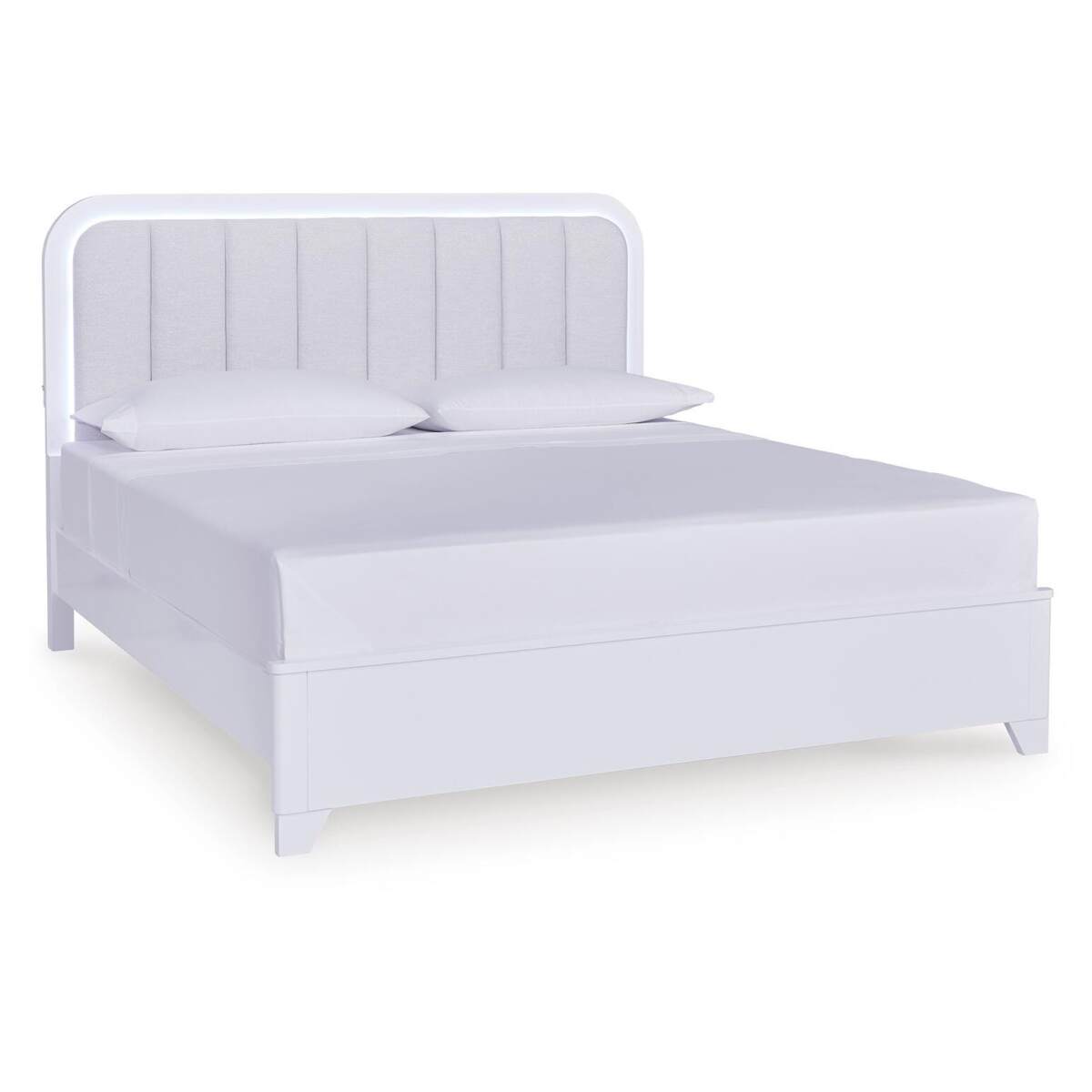 8cb3d8ffa20b2e80ffbd1e6cd6b9569b Jarlee California King Upholstered Panel Bed - Image 1