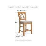 Havonplane Counter Height Extension Dining Table 4 Barstools and Bench - Image 9