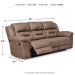 Stoneland Reclining Sofa - Image 5