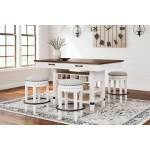 Valebeck Counter Height Dining Table and 4 Barstools - Image 2