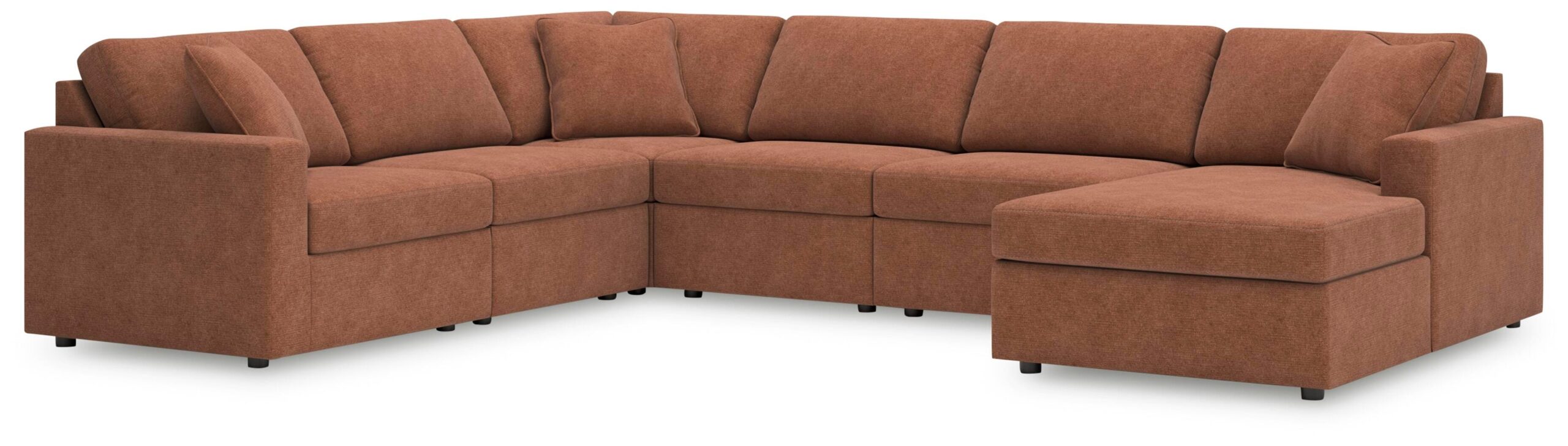8d30df5c9cfd4b29416297ac28a6133f Modmax 6-Piece Sectional with Chaise - Image 1