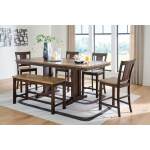 Rylandeen Counter Height Extension Dining Table 4 Barstools and Bench - Image 3