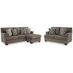 Stonemeade Sofa Chaise and Loveseat