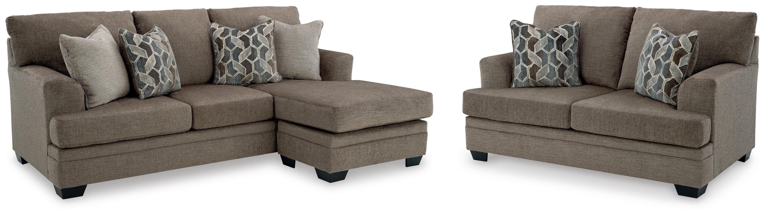 8ead7ff8bba30c37d2a19f4c06e7a458 Stonemeade Sofa Chaise and Loveseat - Image 1