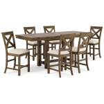 Moriville Counter Height Dining Table and 6 Barstools - Image 2