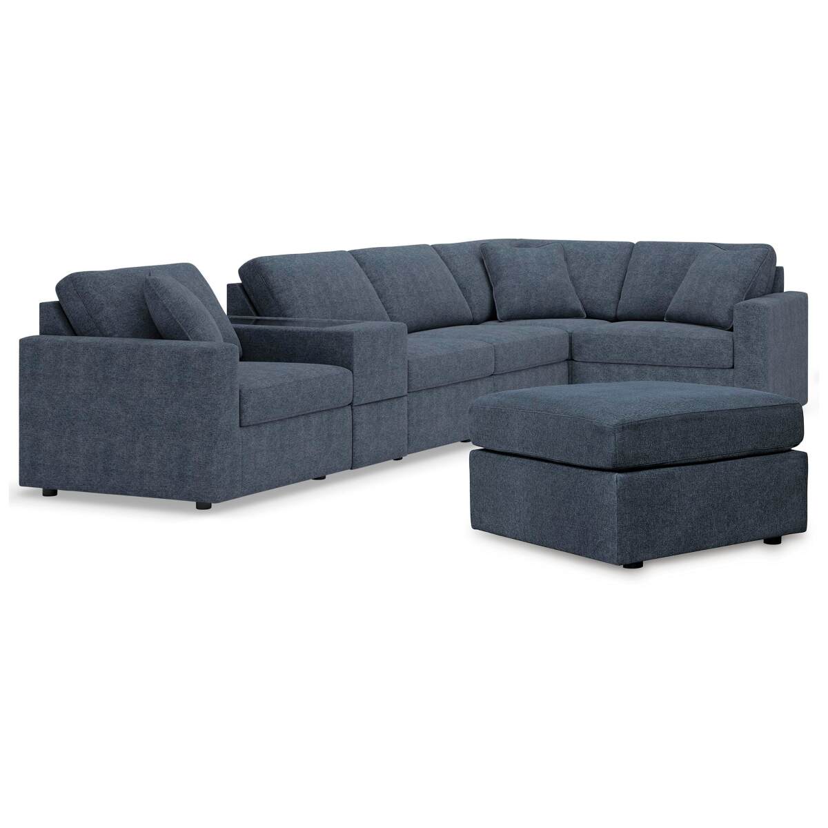 8f5371298065a68acf6aec5d46d8e216 Modmax 6-Piece Sectional and Ottoman - Image 1