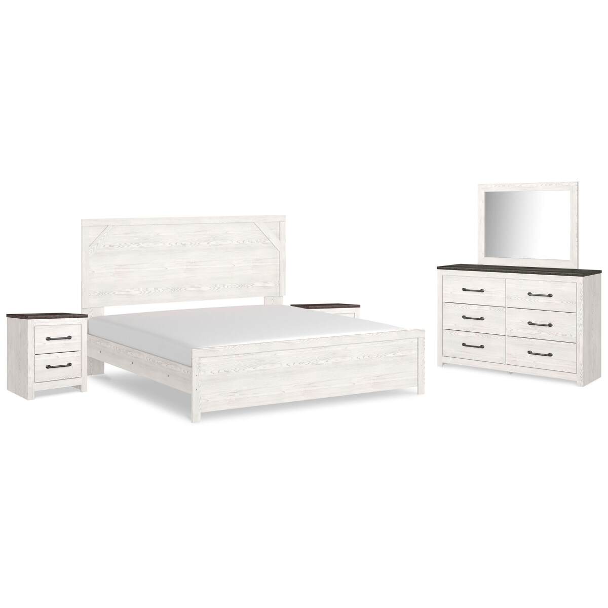 8f6208daba89eeab36c25734c52e5954 Gerridan King Panel Bed, Dresser, Mirror and 2 Nightstands - Image 1