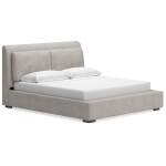 Cabalynn California King Upholstered Bed, Dresser and Mirror - Image 10