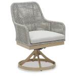 Seton Creek Outdoor Swivel Dining Chair (Set of 2) - Image 4