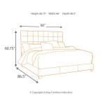 Dolante Queen Upholstered Bed with Chest of Drawers and Nightstand - Image 6