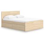 Onita Queen Panel Platform Bed with 1 Side Storage