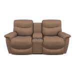 James Power Reclining Loveseat w/ Headrest & Console - U49521