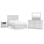 Bostwick Shoals Full Panel Bed, Dresser, Mirror and Nightstand