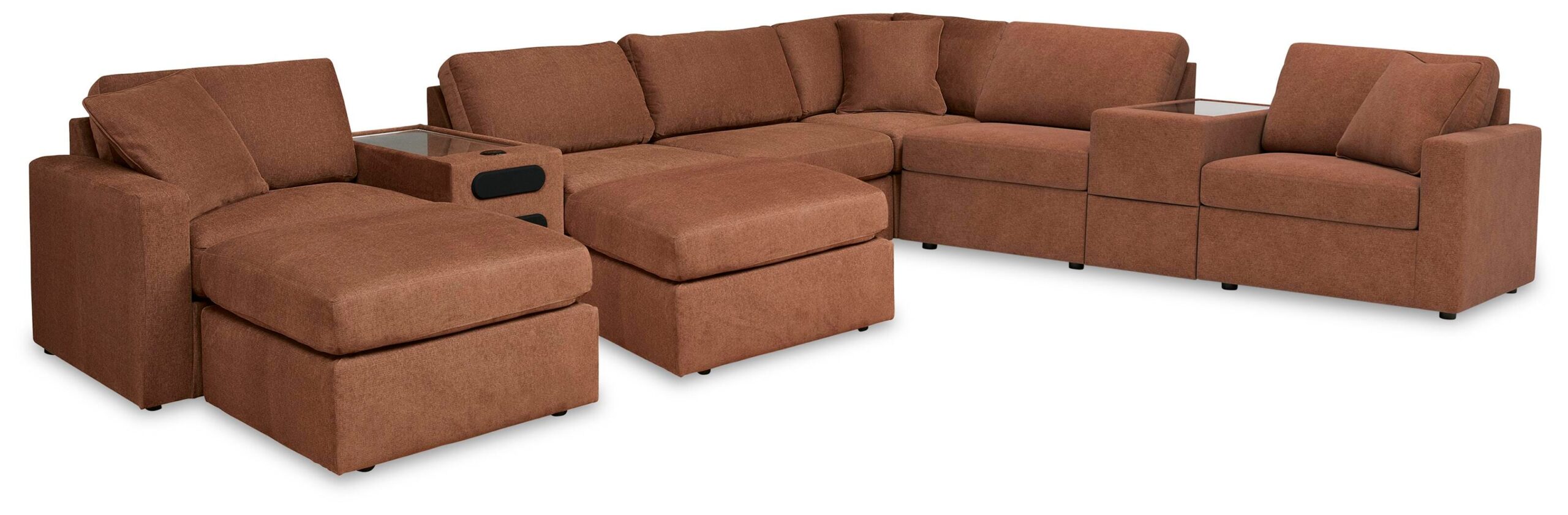 9229518b86bd2e5fe0d3b36061235e84 Modmax 8-Piece Sectional and 2 Ottomans - Image 1