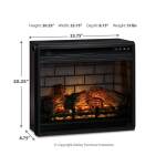 Willowton 4-Piece Entertainment Center with Electric Fireplace - Image 11