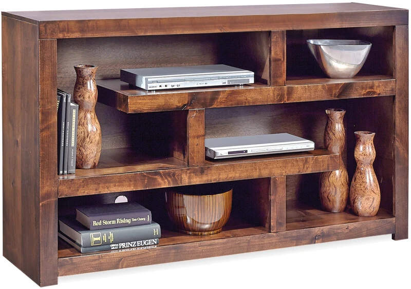92cdd6b71eae30c833b6b30fc03b0d34 Contemporary Alder 60" Open Console DL1371-TOB - Image 1
