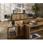 Edison 83" Console W/ 4 Doors KEE1260SST-BLK - Image 4