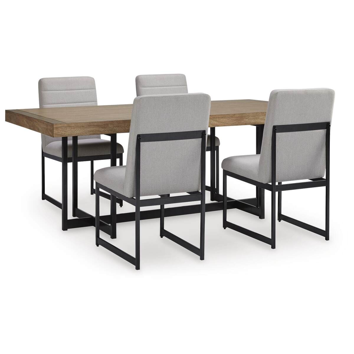 92e01534e7f05d64f85a948fb599af43 Tomtyn Dining Table and 4 Chairs - Image 1