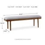 Lyncott Extension Dining Table, 4 Chairs and Bench - Image 16