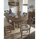 Moriville Counter Height Dining Table, 4 Barstools and Server - Image 4