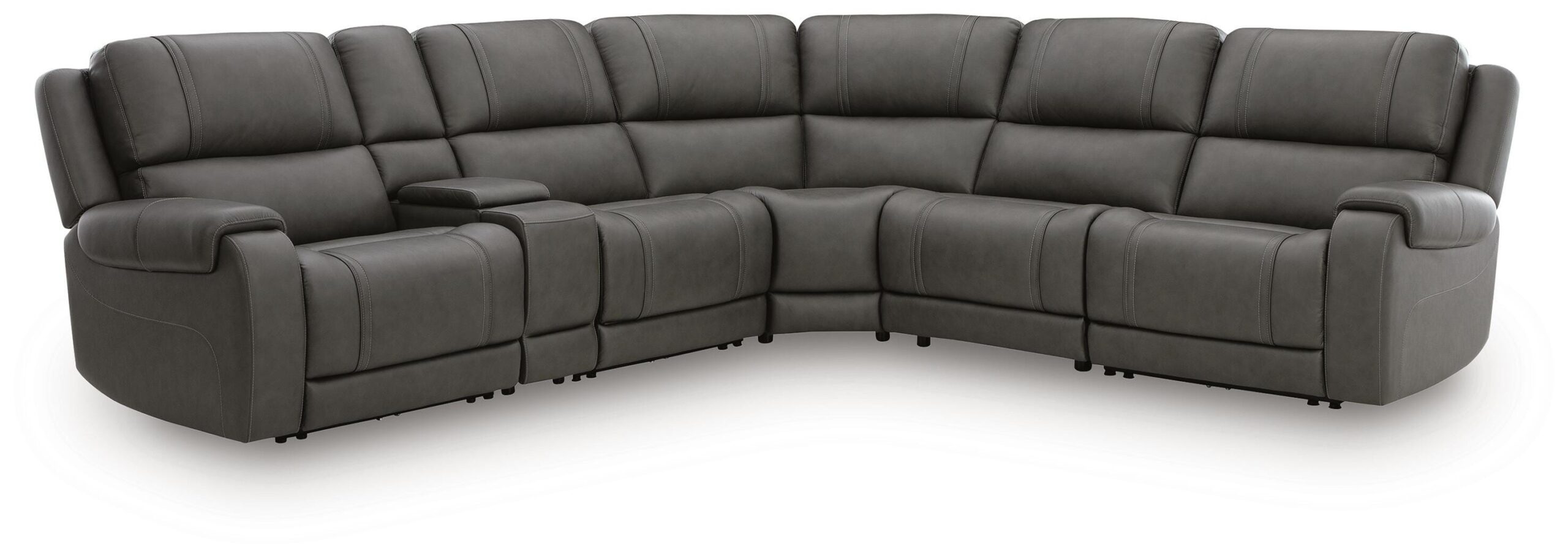 9367bffadabf68907e1dd6ad01fb2ce7 5Z - Pittson 6-Piece Power Reclining Sectional - Image 1