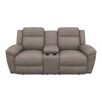 Joel Power Reclining Loveseat w/ Headrest & Console - U49761