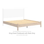 Cadmori King Panel Footboard with Rails