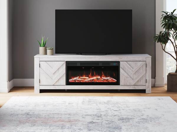 Cayboni 71" TV Stand with Electric Fireplace - Image 3