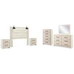 Cambeck Queen Panel Headboard, Dresser, Mirror, Chest and 2 Nightstands