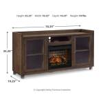 Starmore 70" TV Stand with Electric Fireplace - Image 5