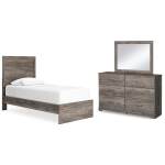 Ralinksi Twin Panel Bed, Dresser and Mirror