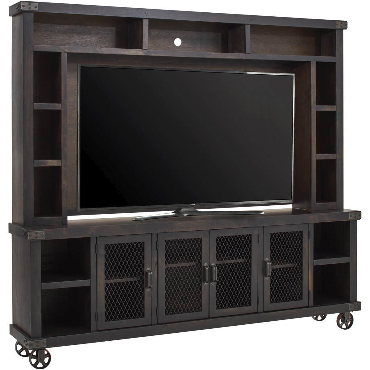 963e4b9e6ae2a6977b428f2d1aaf6179 Industrial 96" Console & Hutch WMNHEGRP1 - Image 1
