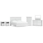 Bostwick Shoals King Panel Bed, Dresser, Mirror, Chest and 2 Nightstands - Image 2