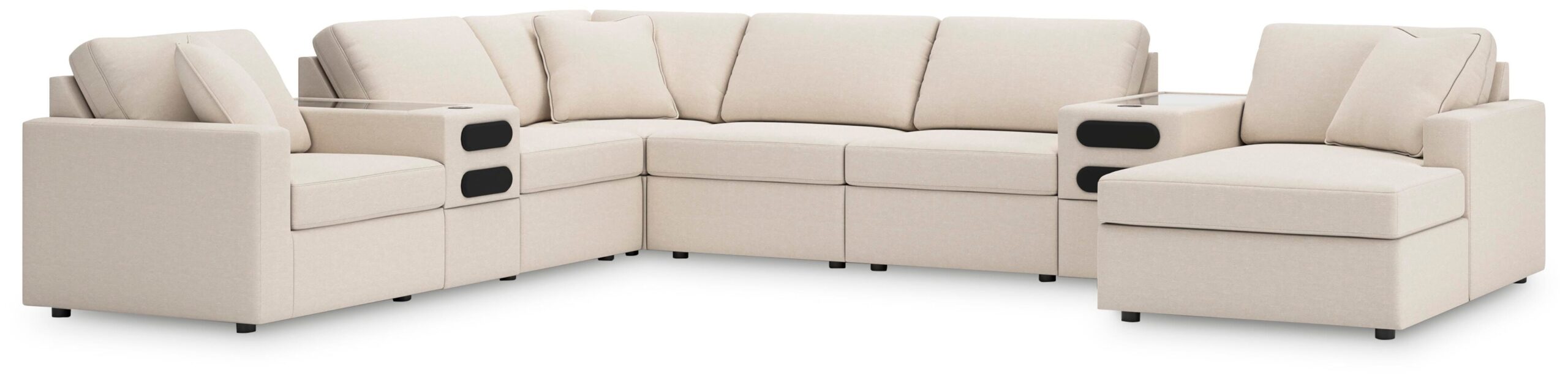 96657bc9f7413d4c0025f4e871fbf0ee Modmax 8-Piece Sectional with Audio System and Chaise - Image 1