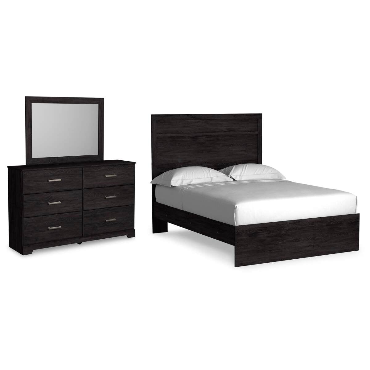 968c341b85d275be0cf88b829506f4ea Belachime Full Panel Bed, Dresser and Mirror - Image 1