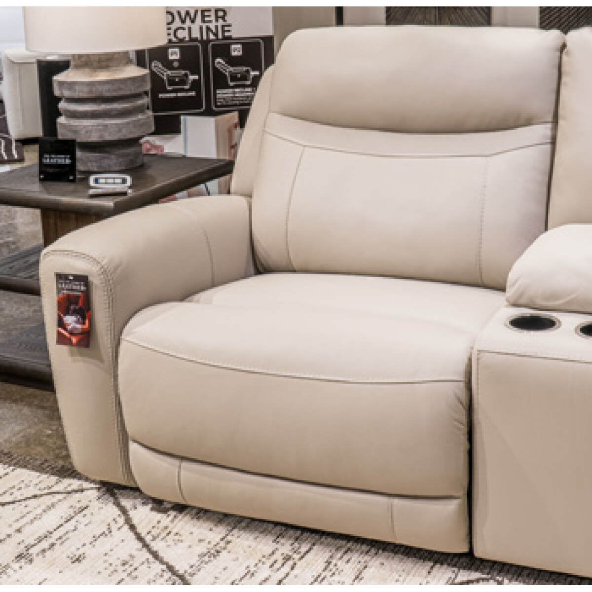 96c5ba69b0aa8a9acbacf1e60b76f6ef Axis Edge Left-Arm Facing Power Recliner - Image 1
