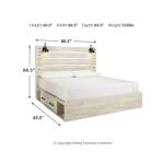 Cambeck King Panel Bed with Storage, Chest and 2 Nightstands - Image 18